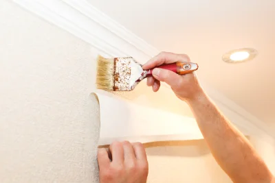 Pose de papier peint à Sillas — revêtements muraux et toiles de verre